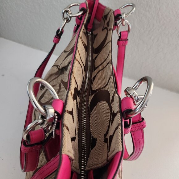 Vintage Coach Alexandar Jacquard Shoulder Bag Satchel Purse - Picture 11 of 13